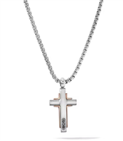 Collier Comete Homme in Acier Zircone UGL 755